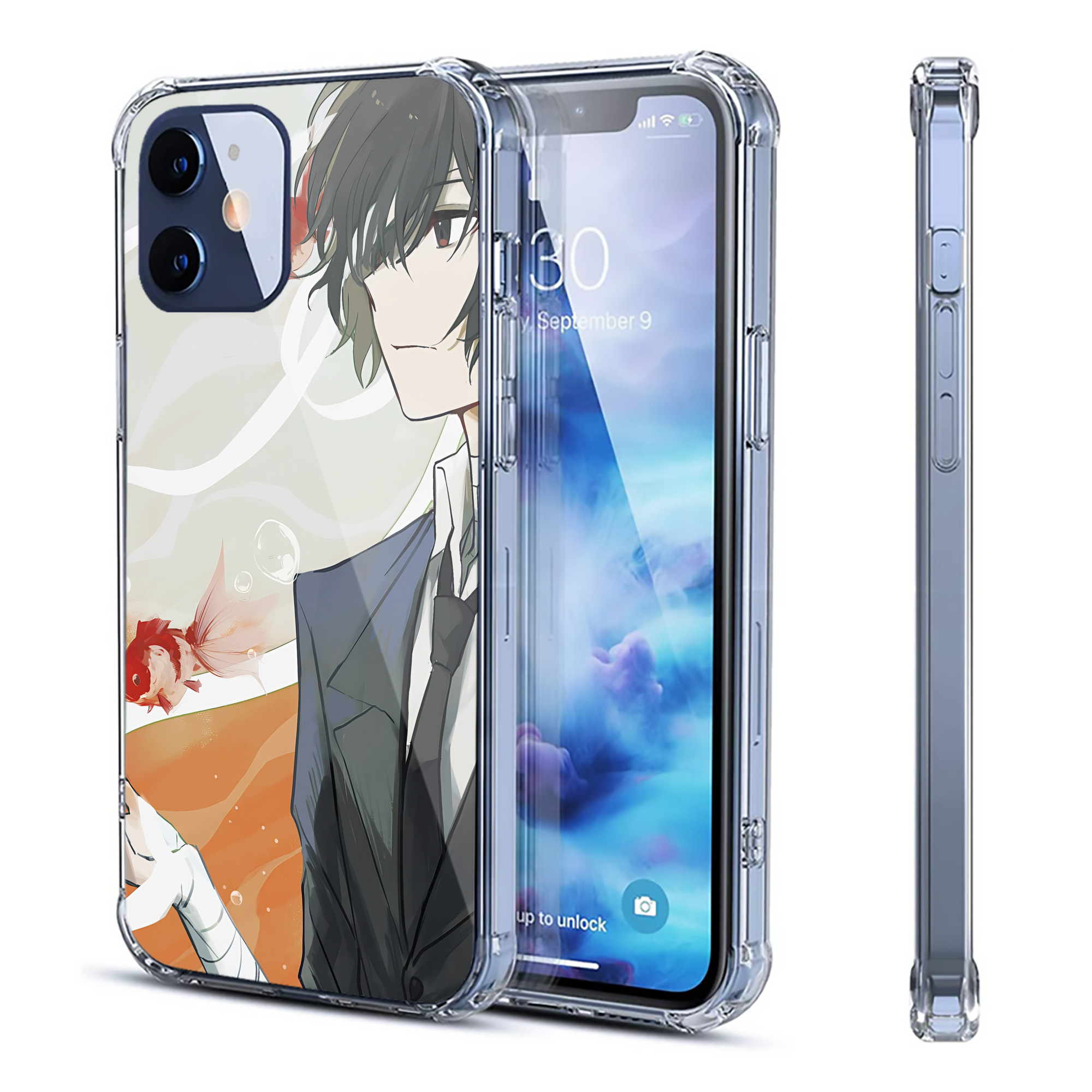 （画像用） 文豪ストレイドッグス Bungo Stray Dogs 【iPhone 12シリーズ対応】透明スマホケース（クリアソフトケース）